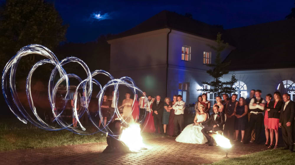 Feuershow Schleswig-Holstein als Hochzeitsgeschenk für das Brautpaar