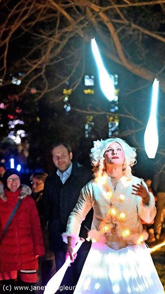 Schöne Lichtershow Kiel